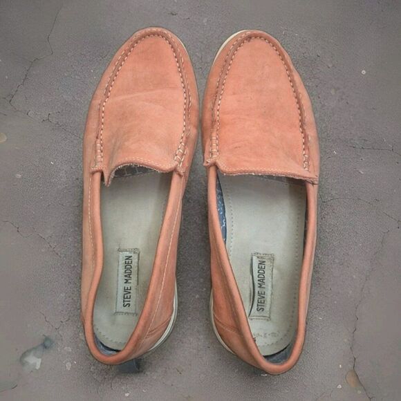 Steve Madden Suede Slip- On Loafer Men's Size 9.5M Dk Red - Picture 4 of 7